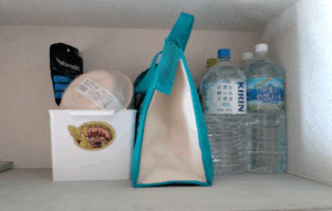 防災備蓄はコンパクトにまとめて【スタッフ実例】